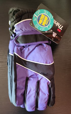 3M Thinsulate Ladies Ski Gloves Size Medium Purple Black Waterproof Liner Winter