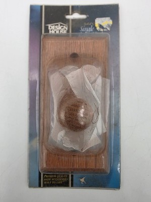 Design House Solid Oak Wood Robe Hook New With Hardware Vintage 1995