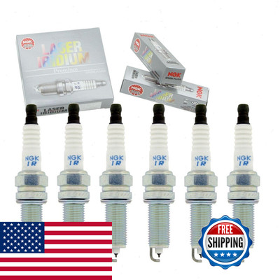 Sixity Auto 6 Pc Ngk Laser Iridium Spark Plugs Compatible Jeep Wrangler 3.6L V6