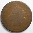 1869 Indian Head Penny Cent About Good (AG)