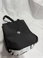 Lululemon Reusable Shopping Tote Bag Small Black 11x8x4