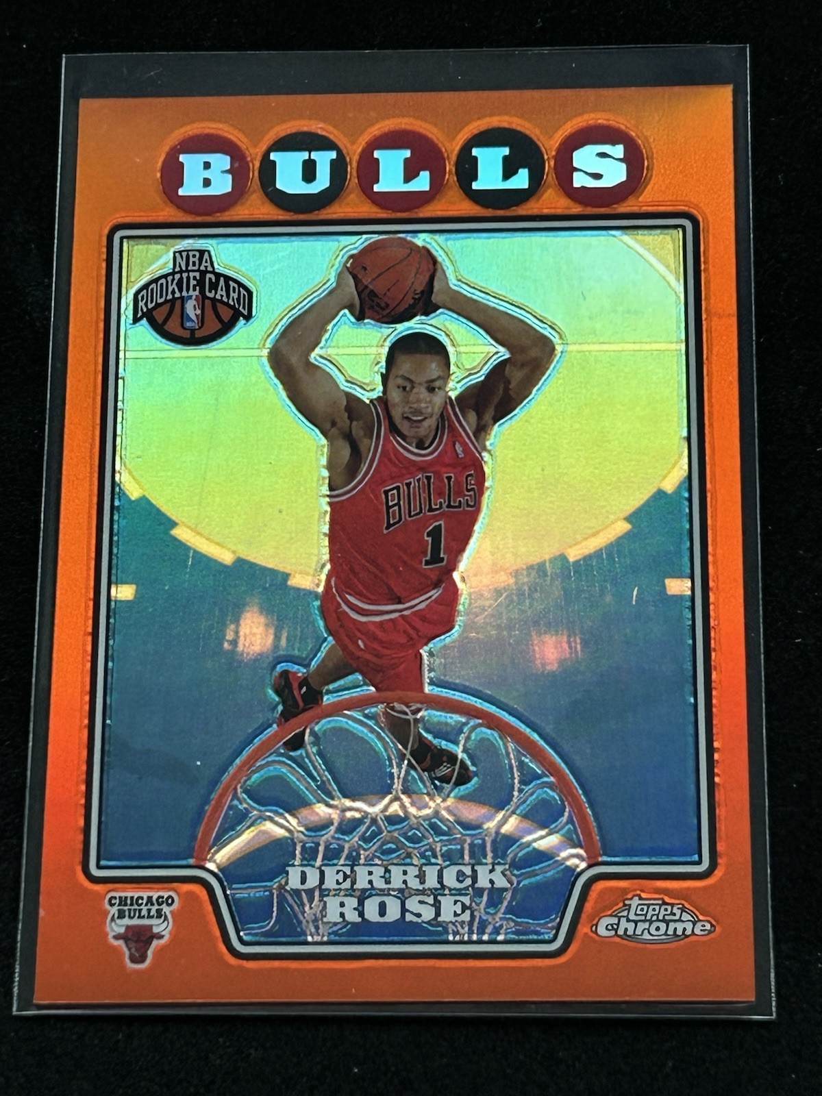 2008 Derrick Rose Topps Chrome Orange Refractor /499 MVP