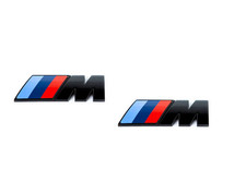 2pcs Fit For Bmw M-performance Trunk Fender Emblem Stickers Matte Black - 5.5cm 2pcs Fit For Bmw M-performance Trunk Fender Emblem Stickers Matte Black - 5.5cm
