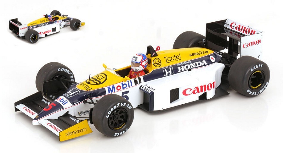 美品◆ MINICHAMPS WILLIAMS HONDA FW11 #5 1986 Williams FW11 #5 Nigel Mansell – WINNER British GP 1:18