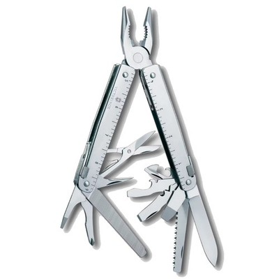 Victorinox SwissTool X - praktisches Multitool mit Schere und Leder-Etui