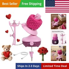 Yarn Winder, Electric Yarn Ball Winder for Crocheting, Compact Yarn Cake Wind...