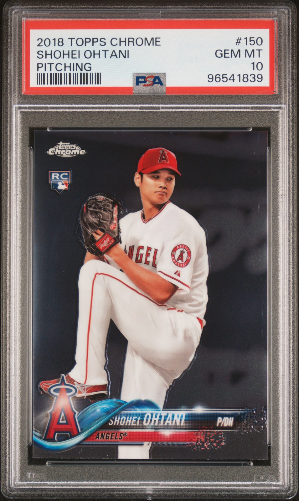 2018 TOPPS CHROME PITCHING #150 SHOHEI OHTANI ROOKIE RC PSA 10