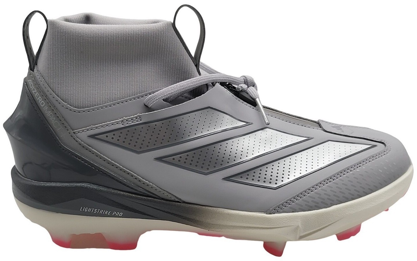 Adidas Adizero Impact+ 2.0 All Star Silver Mens 13 Baseball Cleats JH6718 New adidas Gray 10.5 US Baseball & Softball Shoes & Cleats for  main image 4