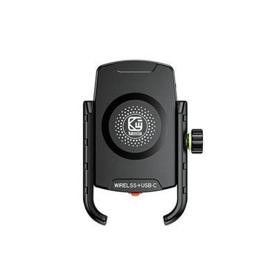 12-24V 15W Wireless Type-C Quick Charger Motorcycle Holder Mount For 4-7'' Phone