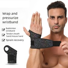 Adjustable Elastic Wrist Protectors Sweat Wicking Wrist Wrap Brace For Workout
