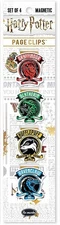 Re-marks Harry Potter New House Crests Magnetic Page Clips, Set of 4