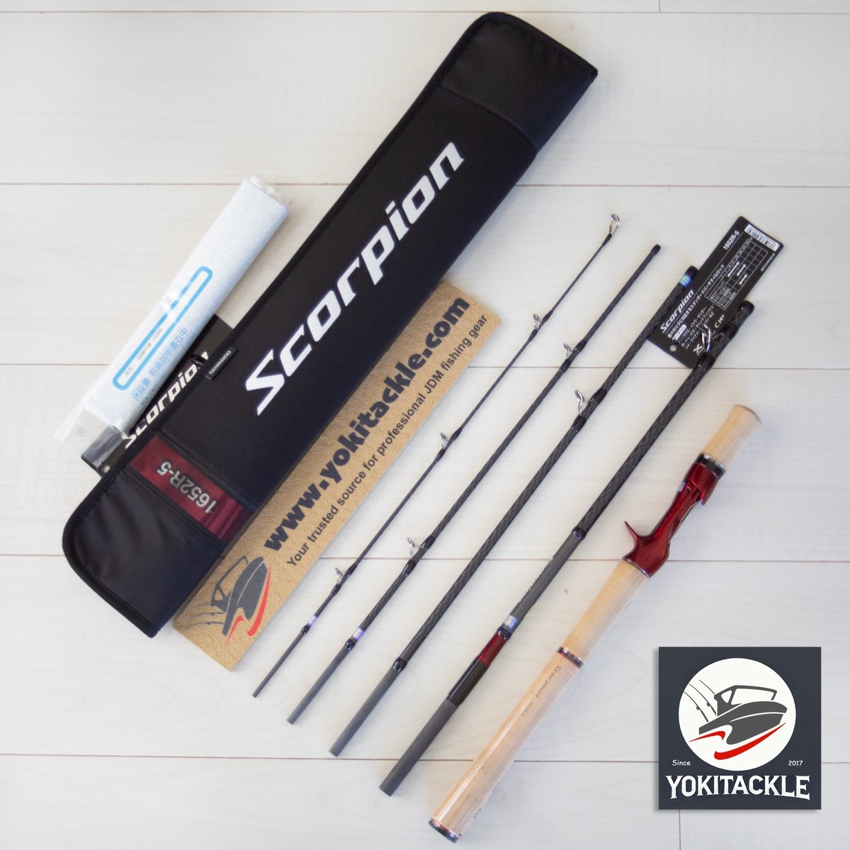 美品 SHIMANO Scorpion 1652R-5 Shimano 19 Seabass Rod Scorpion Bait Casting Model 1652r-5 5piece