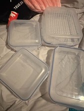 LOCKNLOCK 4-piece bbq marinating serve & stor...