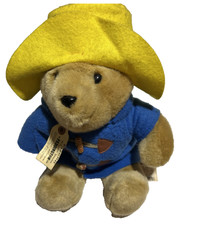 Vintage Eden Toys Paddington Bear Darkest Peru Blue Coat/Yellow Hat