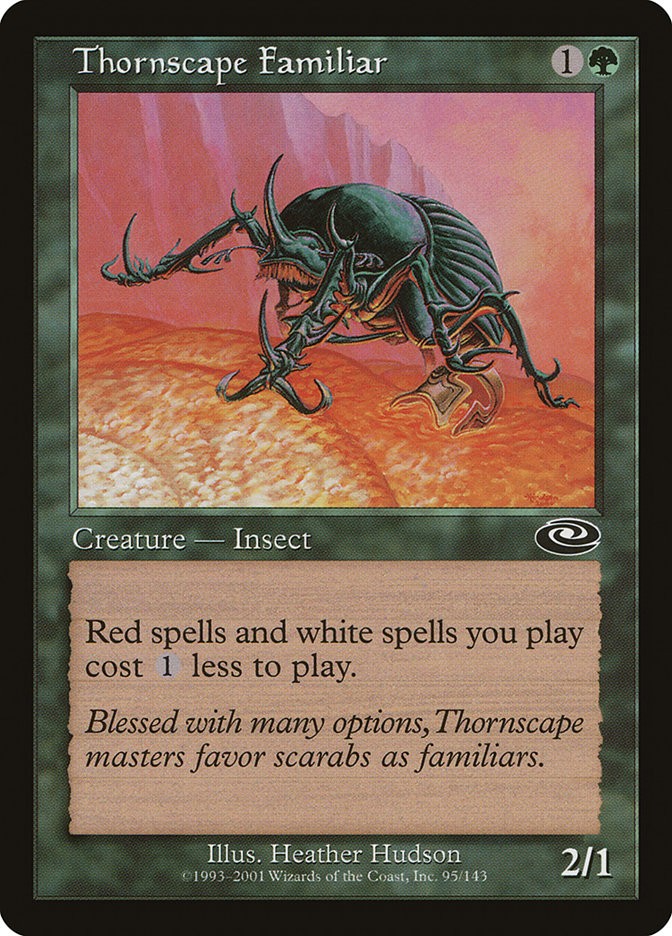 MTG Magic the Gathering Thornscape Familiar (95/146) Planeshift LP