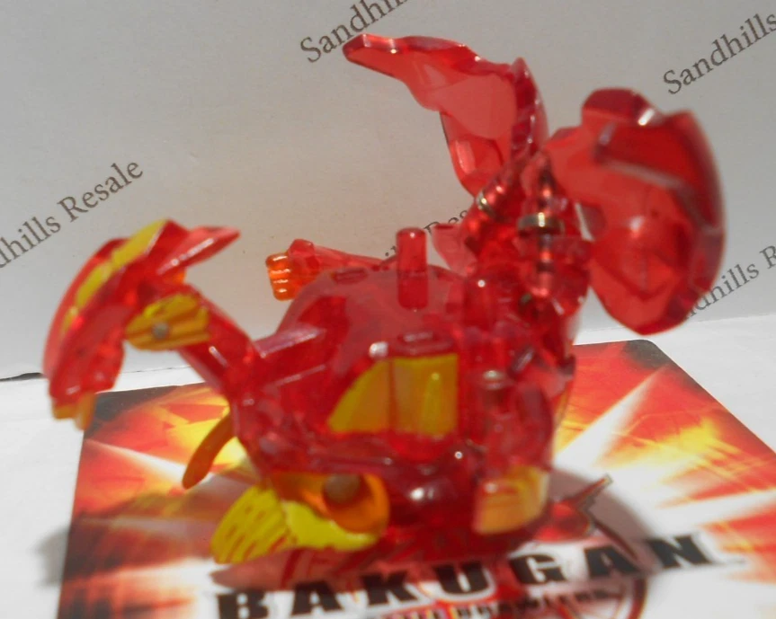 Bakugan Rubanoid Red Pyrus Translucent Baku Tech 540G - see note - Image 2 of 4