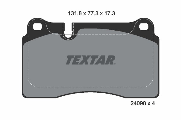1X Textar 2409801 Bremsbelagsatz Scheibenbremse FüR VW-image