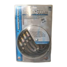 Monster Cable Interlink 300 MKII, 4m/13.1ft RCA Audio Cable NIB New Old Stock