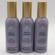 3 Bath & Body Works Linen & Lavender Concentrated Room Spray Air Freshener New