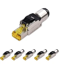 Cable Matters 6-Pack Tool Free Shielded RJ45 Cat 8