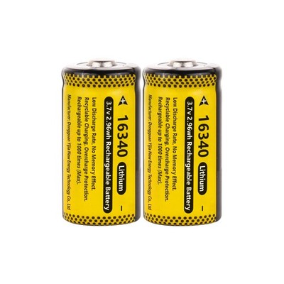 2800mAh RCR123A CR123A 16340 Lithium Battery 3.7V Rechargeable Battery Cell Lot