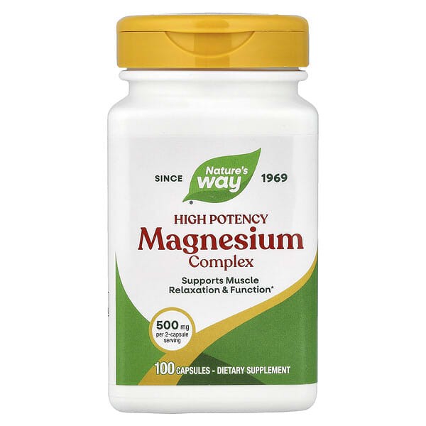 Nature's Way, Magnesium Complex, 100 Capsules (500 mg per serving)