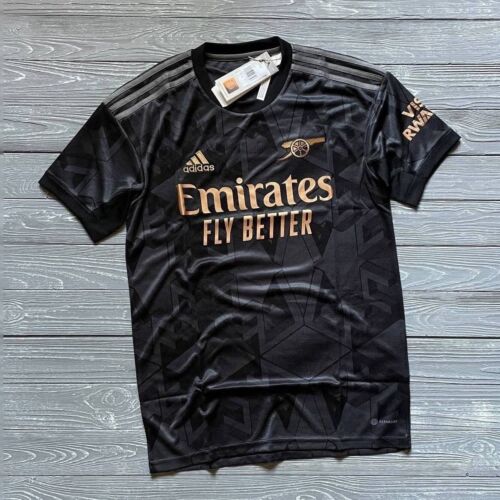 Adidas Arsenal Away Black And Gold 22/23 Jersey  Small-2XL - Picture 1 of 8