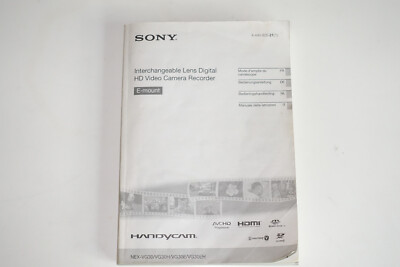 Sony Nex VG30 Camcorder Bedienungsanleitung