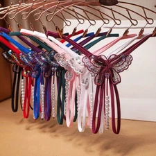 US Sexy Women Crotchles Pearl Thong G-string Panties Lingerie Underwear T-back