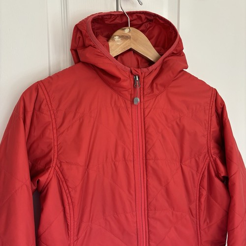 LL Bean PrimaLoft Hooded Insulated Mid-Long Jacket Coat Full Zip Womens Medium - Picture 2 of 9