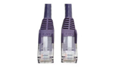 Tripp Lite 10FT RJ45 M/M Cat6 Gigabit Snagless Molded Patch Cable - Purple