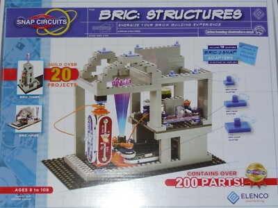 Snap Circuits Bric Structures Electronic Learning Brick Building Elenco SCBRICK1