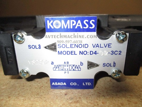 Kompass Hydraulic Solenoid Valve D4-02-3C2-D2 Coil DC24 - Picture 2 of 2