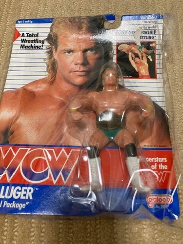 1991 WCW Wrestling Figure Rex Luger Green Tights U...