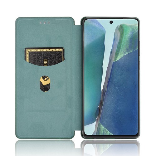 For Samsung S21 S20 FE Ultra S10 Plus Case carbon fiber Leather Wallet Cover - Picture 20 of 23