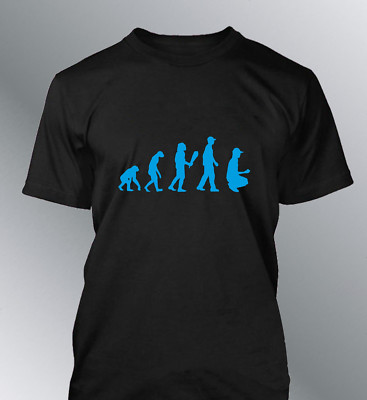 Custom Herren T-Shirt Evolution Petanque L XL Humor Human Sport Petanque