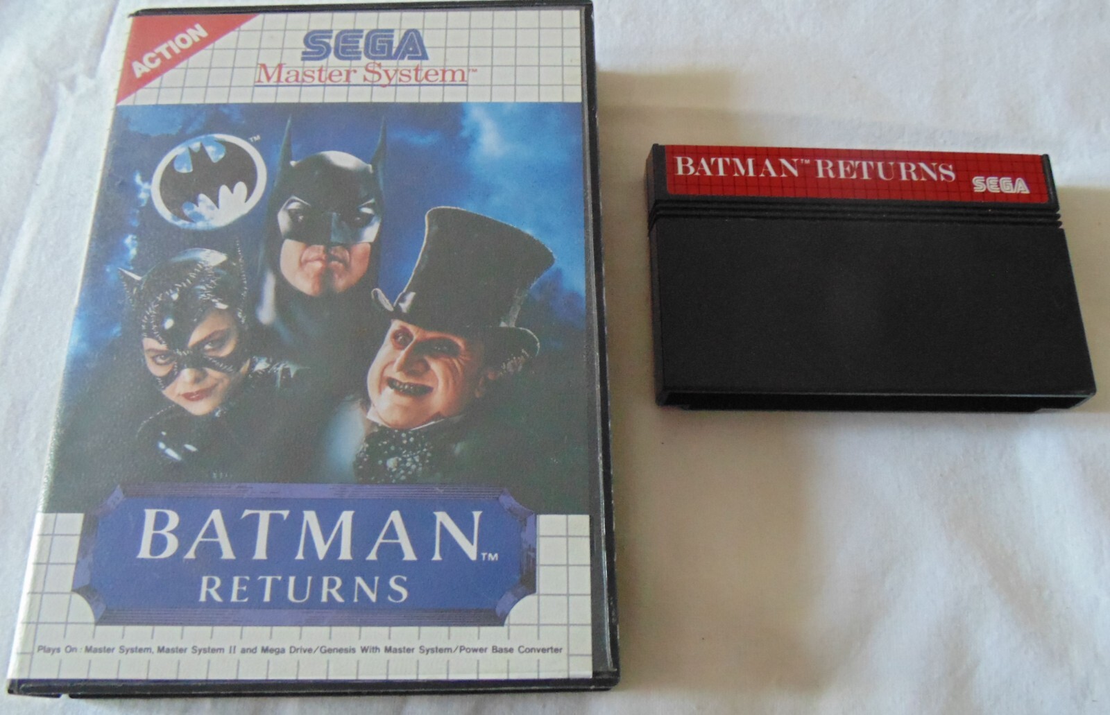 batman returns authentique version originale sega master system en boite