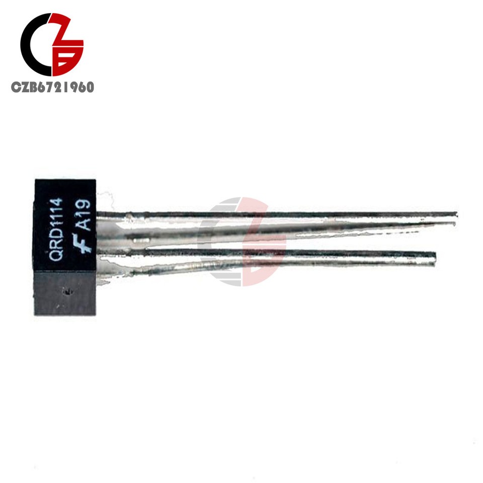 5x Sensore Ottico A Riflessione QRD1114 – DIP-4 Per Montaggio PCB (FAIRCHILD)