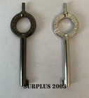 Handcuff Keys Speed Leg Cuff Police Security Guard Prison Officer Black Silver