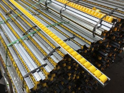3 x 1.845 mm Röllchenbahn SSi Schäfer Röllchenleisten Rollenbahn Förderstrecke