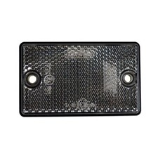 10 x Clear ***SQUARE*** Reflectors for Driveway Gate Fence Posts & Trailers