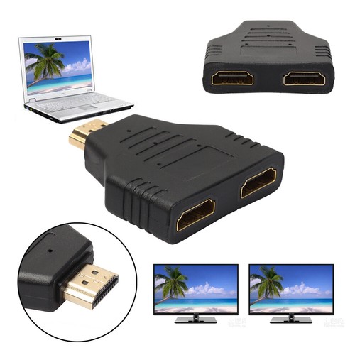HDMI-Compatible Splitter HDMI-Compatible Male To Dual Female 1 To 2 Way - Afbeelding 4 van 10