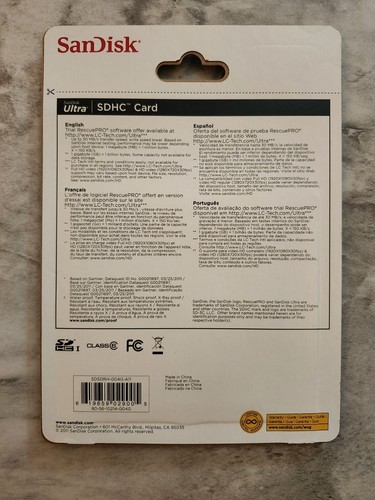 SanDisk Ultra 4GB 30MB/S 200X Class 6 - SDHC Card - SDSDRH-004G-A11 - Picture 2 of 3