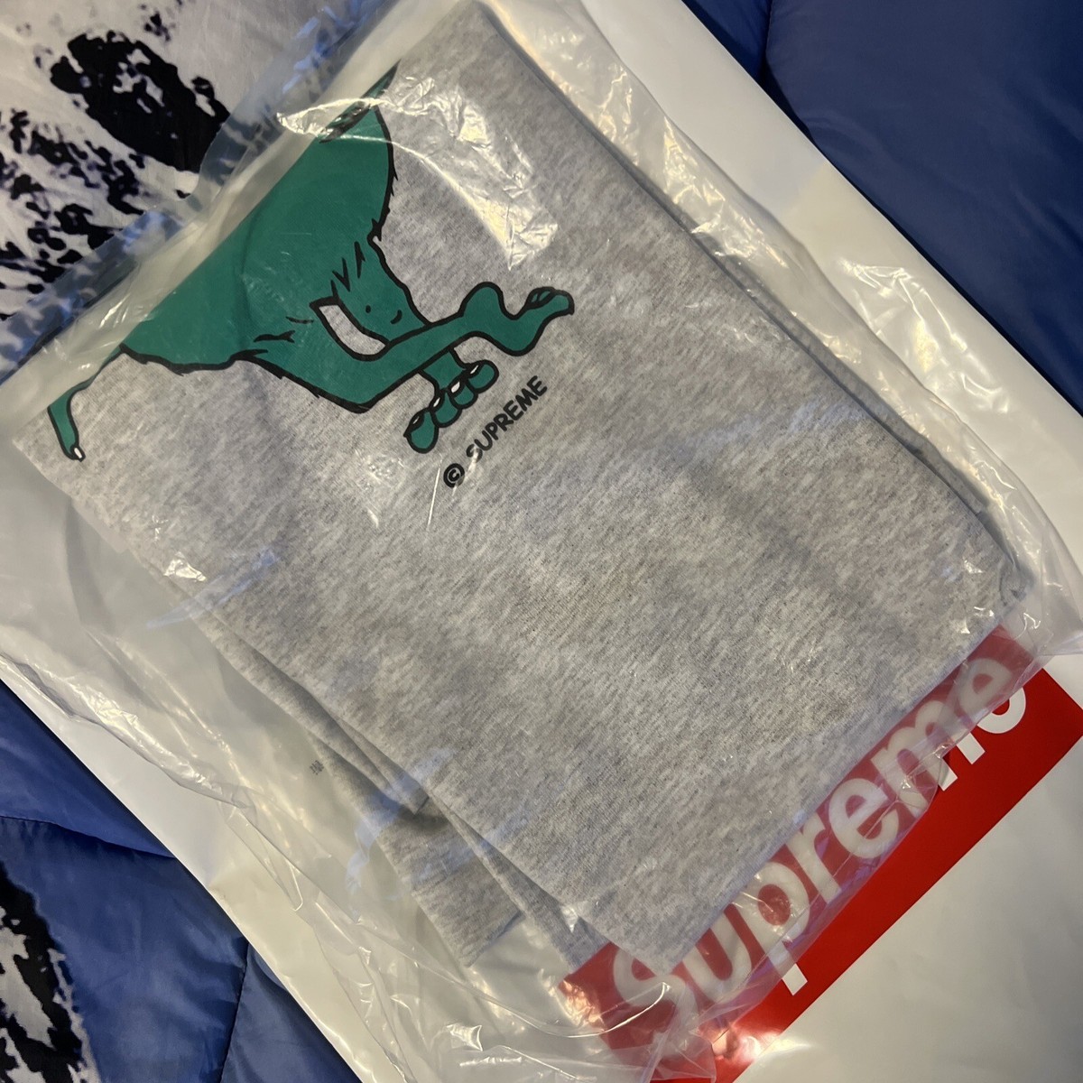 SUPREME CAMACHO TEE ASH SIZE LARGE FW23 WEEK 17 (100% AUTHENTIC