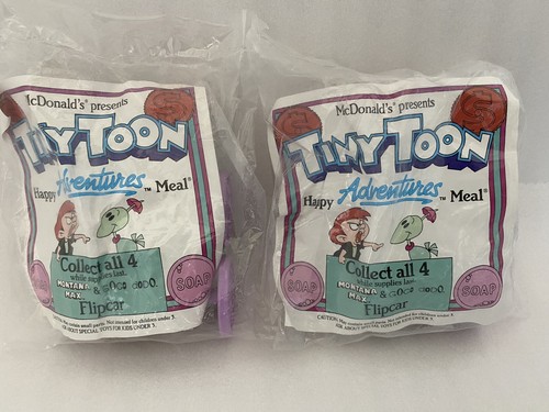 McDonalds Happy Meal Toys Tiny Toon Adventures Flipcar 7 Pieces New Vintage 1990 - Picture 5 of 12