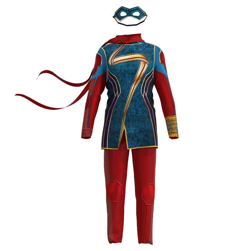 Ms. Marvel Kamala Khan Costume Cosplay Outfit Superhero Ms. Marvel Kamala Khan Costume Cosplay Outfit Superhero