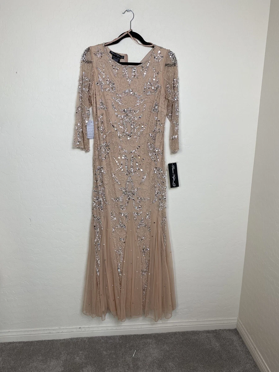 Beaded mesh gown 2025 pisarro nights