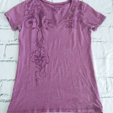 V-neck Instant Cooling Shirt Purple XL 
