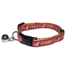 FLORIDA STATE SEMINOLES NCAA Pet CAT Collar Medium: 5/8" Wide X 12-18" Long NEW