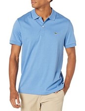 Lacoste Men's Short Sleeve Cotton Jersey Regular Fit Polo Blue 3XL BNWOT